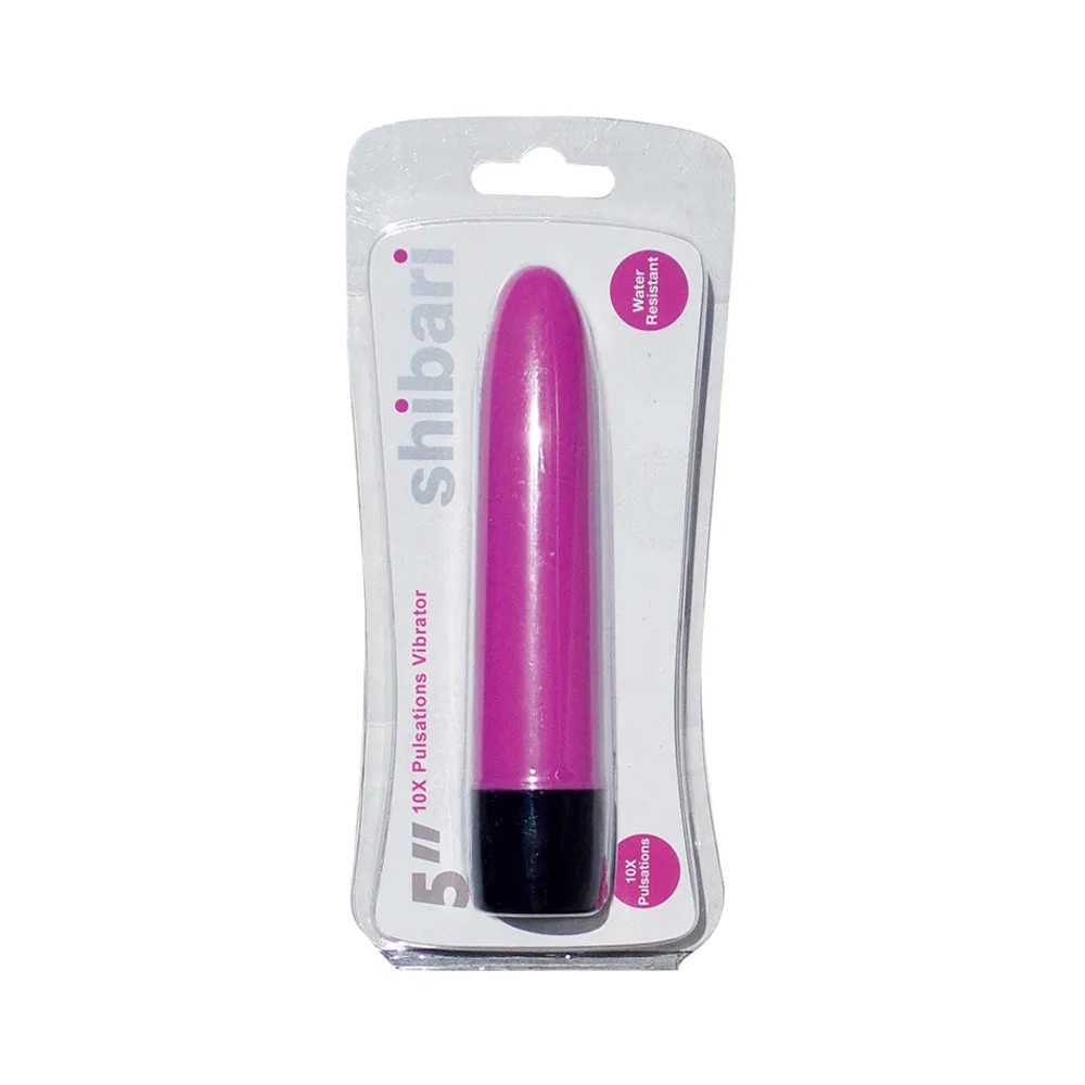 10X Pulsations Vibrator 5in Purp