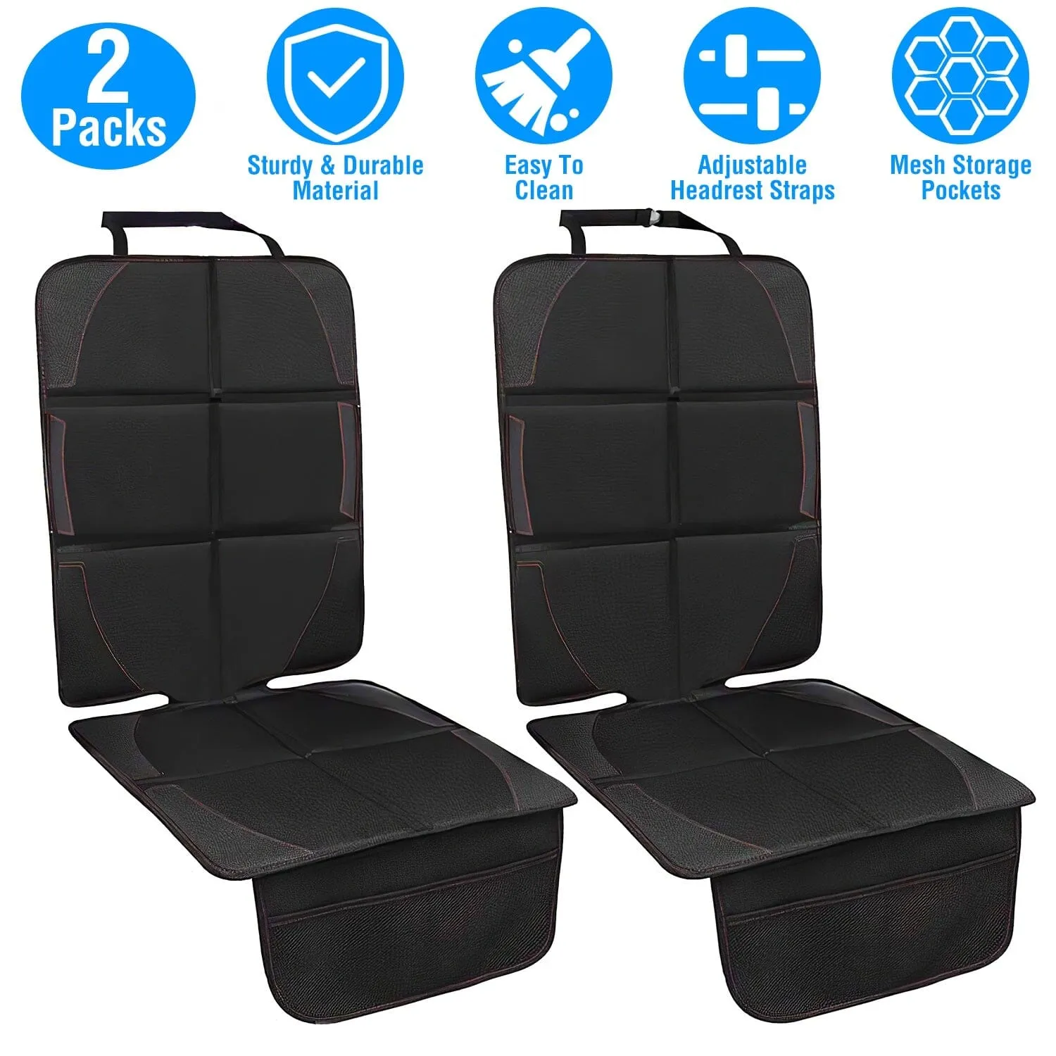 2-Pack: Car Seat Protector Cushion Mat Pad