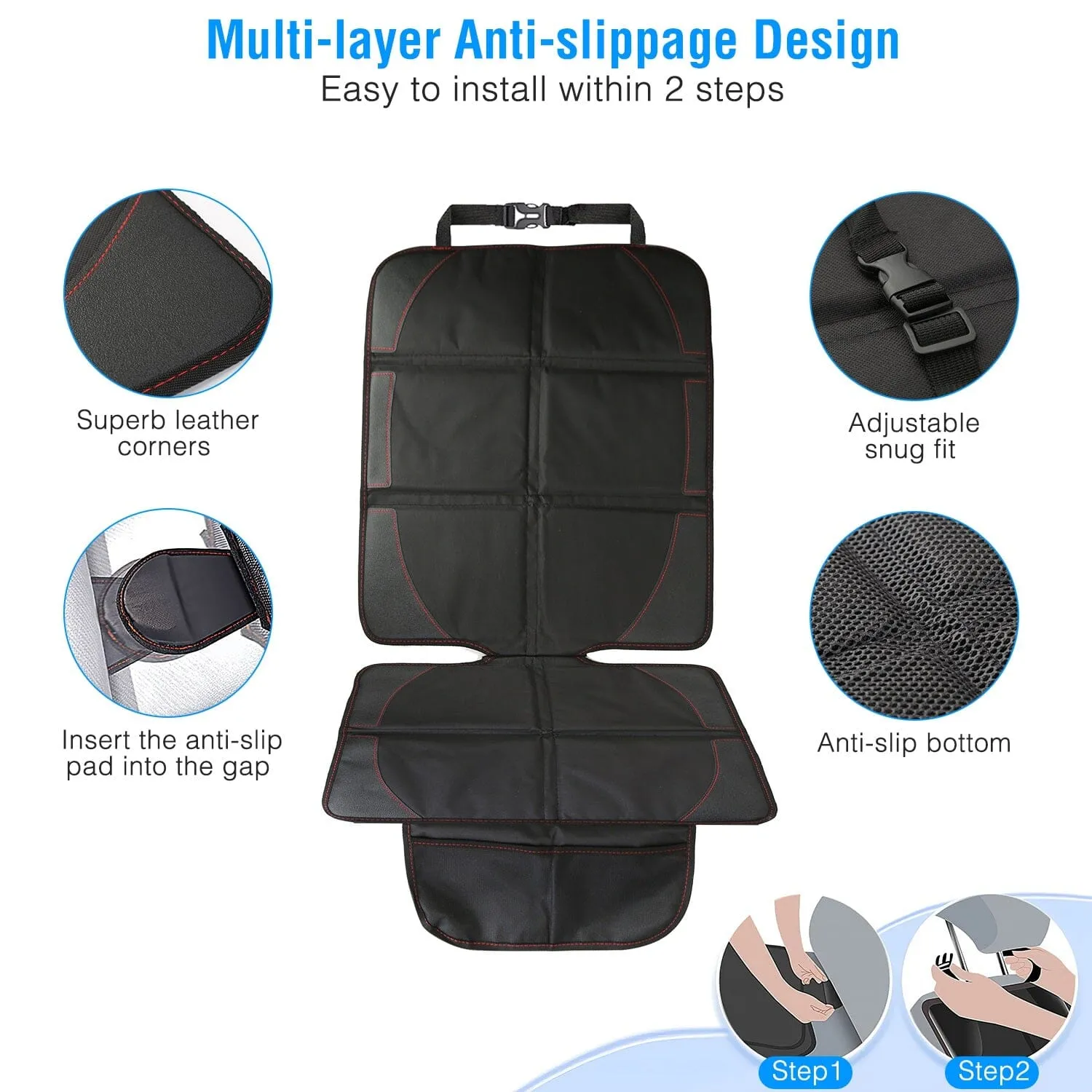 2-Pack: Car Seat Protector Cushion Mat Pad