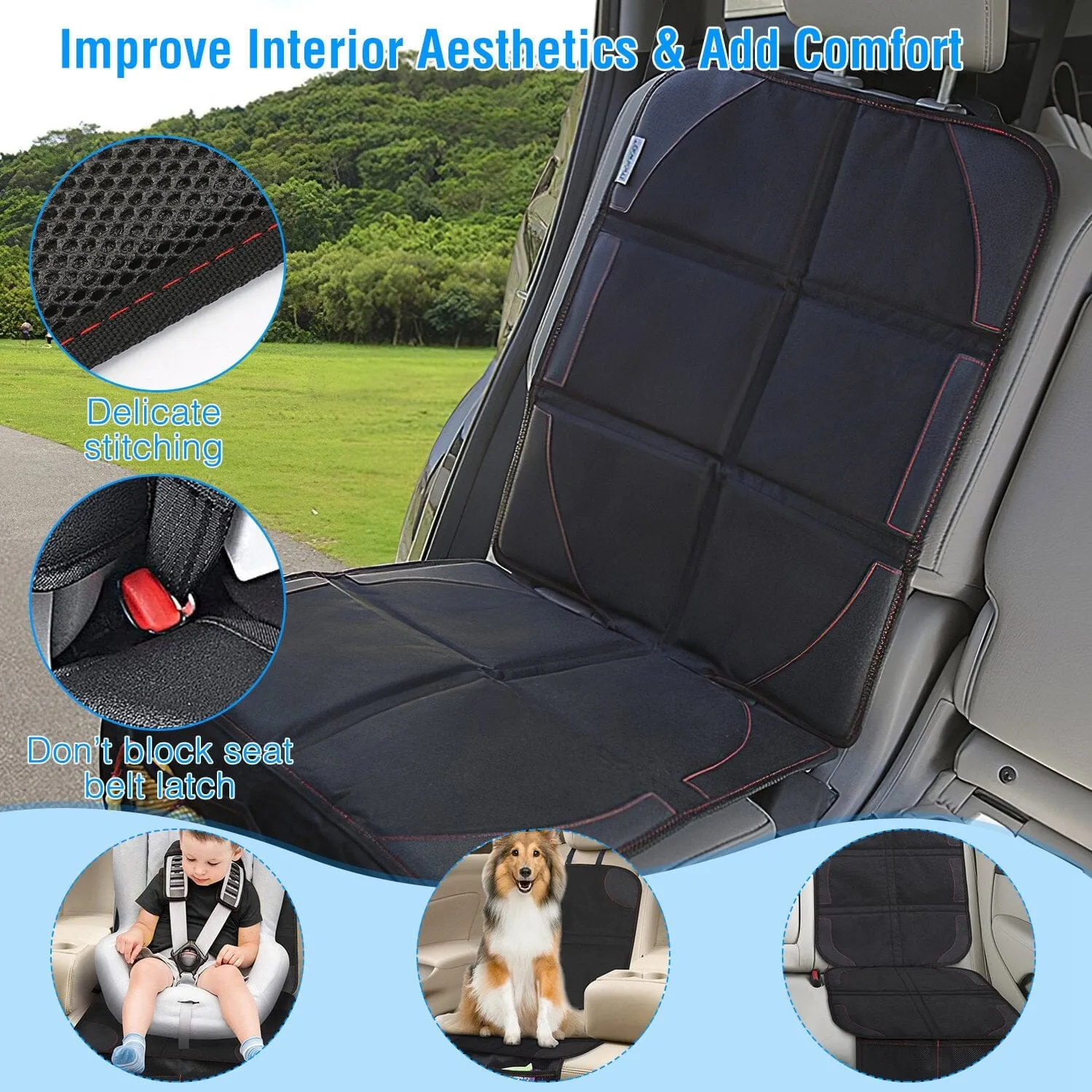 2-Pack: Car Seat Protector Cushion Mat Pad