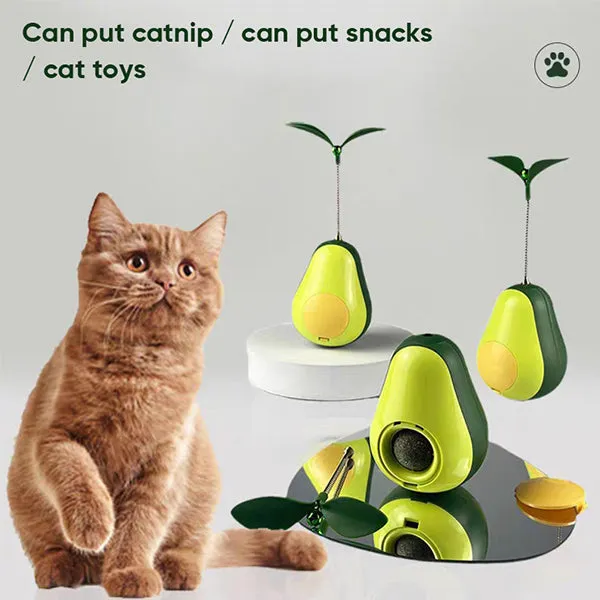 3-in-1 Avocado Wobbler Toy For Cats