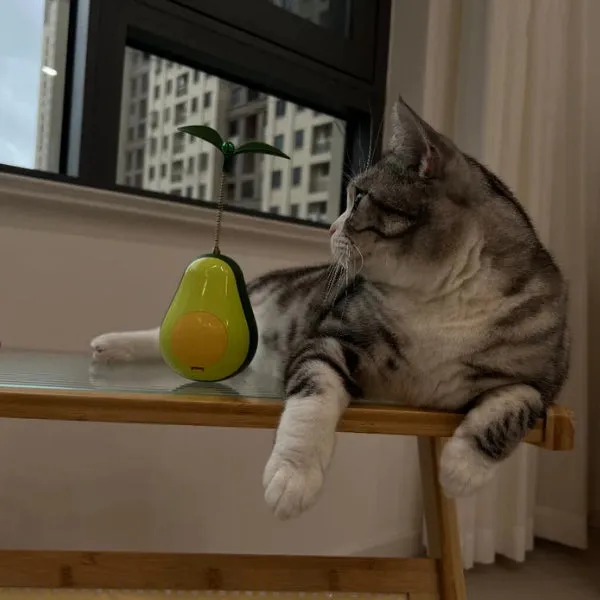 3-in-1 Avocado Wobbler Toy For Cats