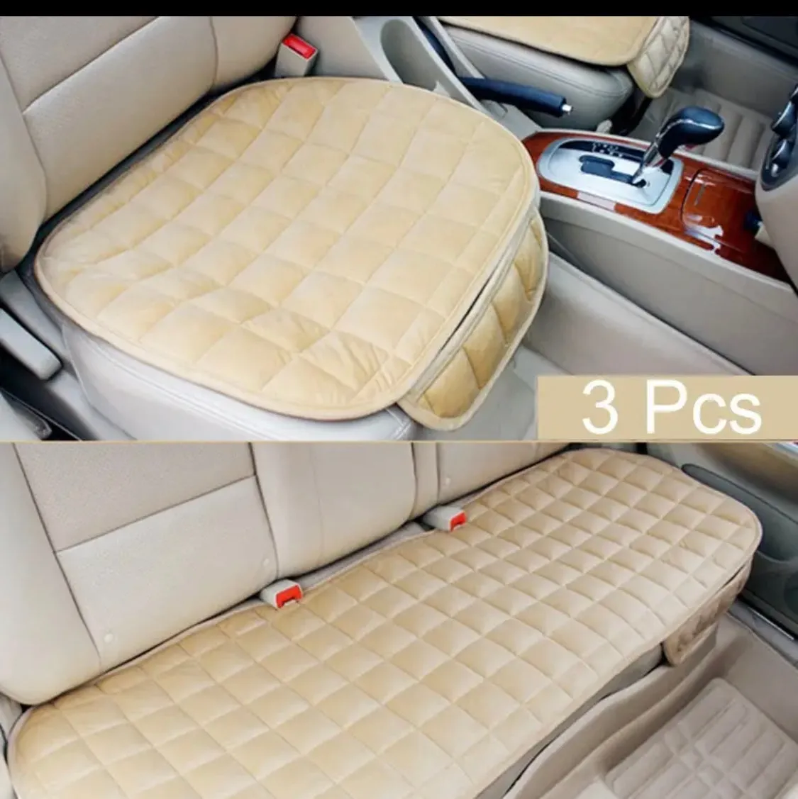 3 Pcs Car Seat Cover Front Rear Fabric Cushion Breathable Protector Mat Pad Car Universal Auto Interior Styling Truck SUV Van - S4054030 47 - HRK4001