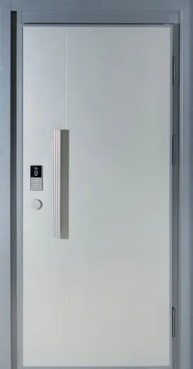 36x80" RH Security Door with Smart Lock in Grey