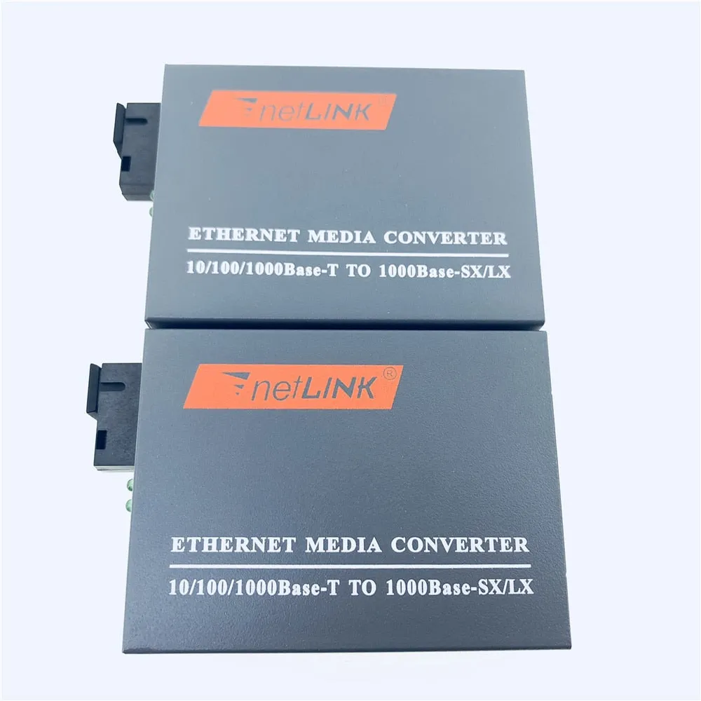 3Pairs Htb-Gs-03 Gigabit Fiber Optical Media Converter 10/100/1000Mbps Single Mode Single Fiber Sc P