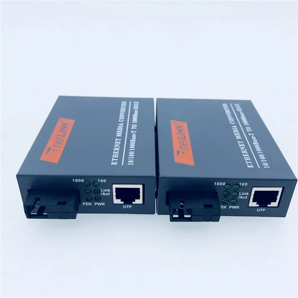 3Pairs Htb-Gs-03 Gigabit Fiber Optical Media Converter 10/100/1000Mbps Single Mode Single Fiber Sc P