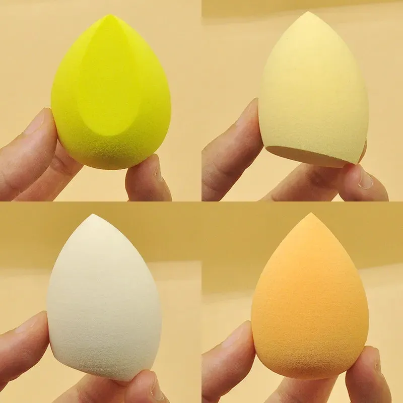 4pcs Powder Puff Set Blender Sponge Super Soft Foundation Powder Concealer Wet and Dry Air Cushion Powder Puff