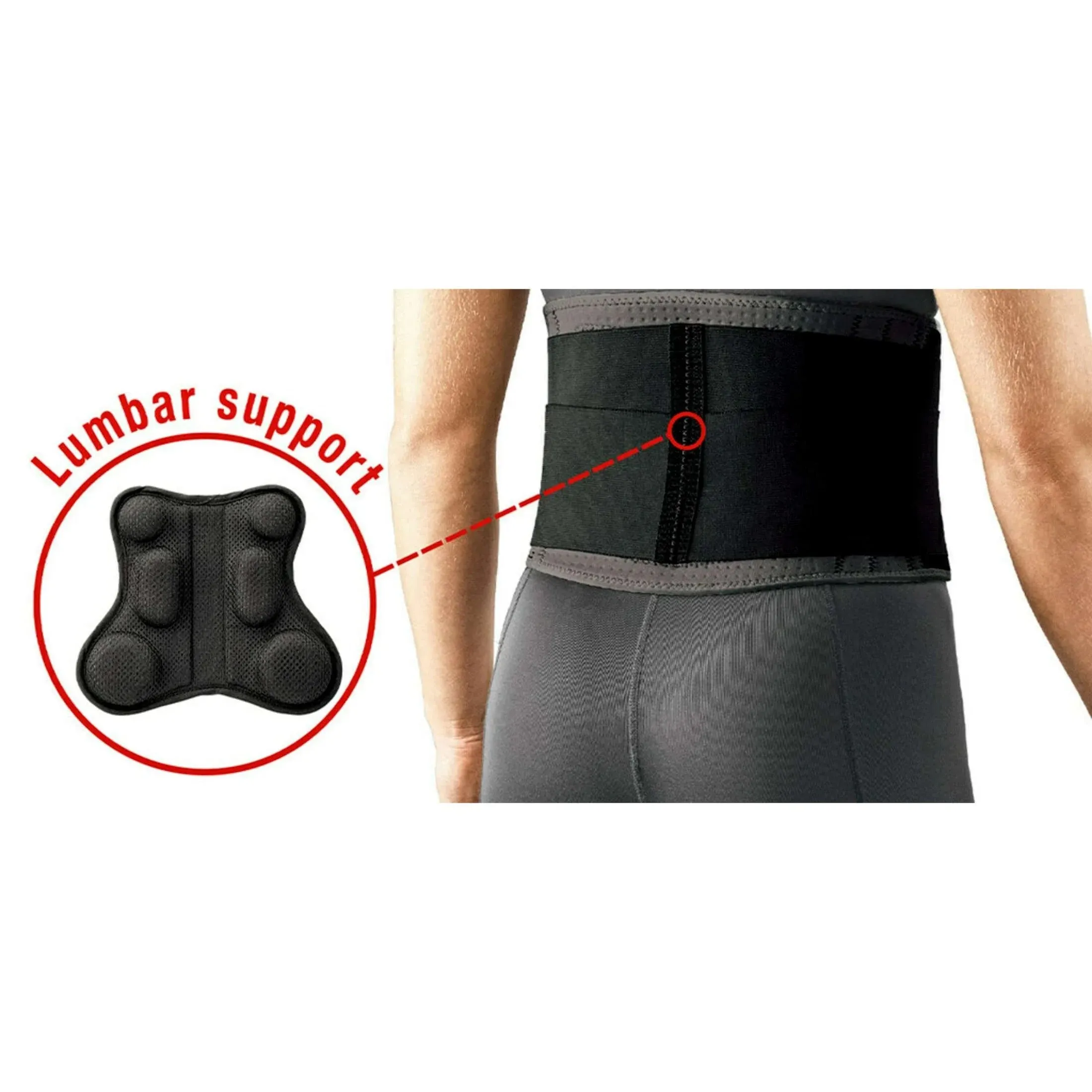 Ace Adjustable Sport Deluxe Back Stabilizer with Lumbar Support