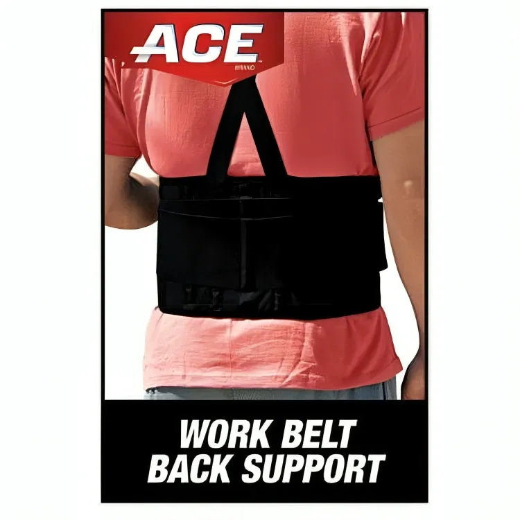 Ace Adjustable Work Belt with Removable Suspenders