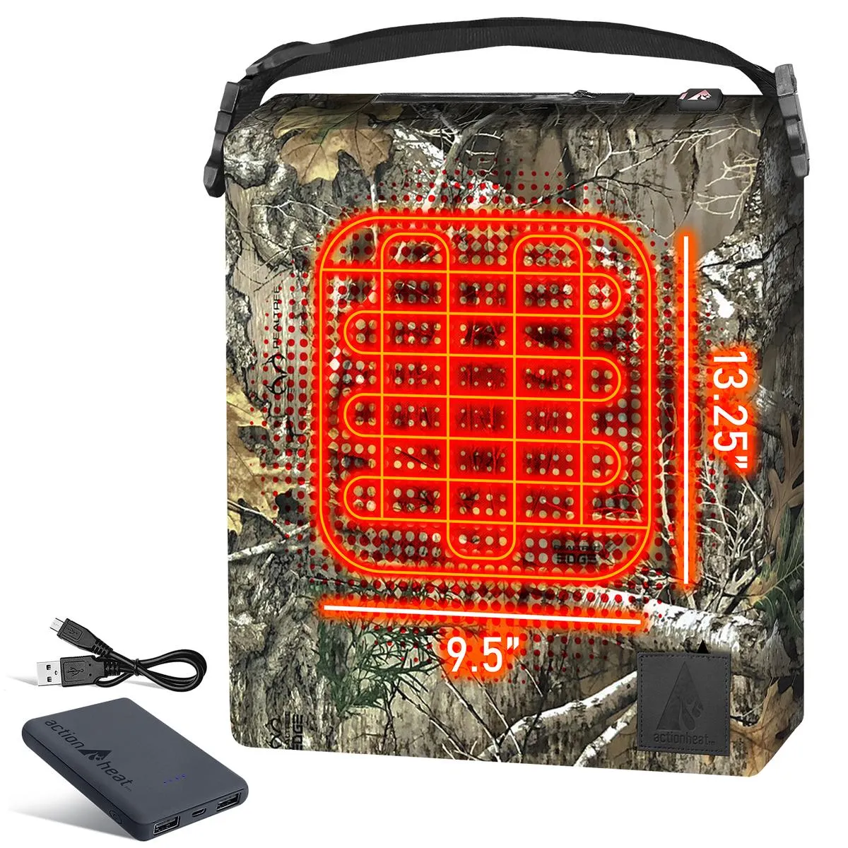 ActionHeat 5V Heated Hunting Seat Cushion - Camoflauge