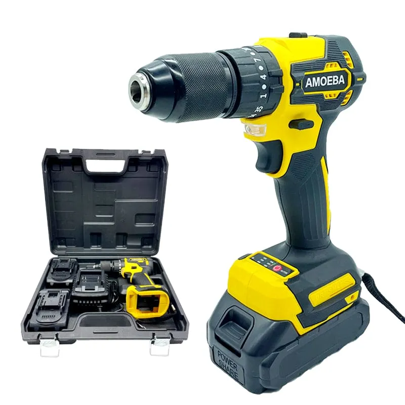 AMOEBA Brand Rechargeable Drill 21V Battery Drill 21V Charging Drill Machine- AMOEBA2