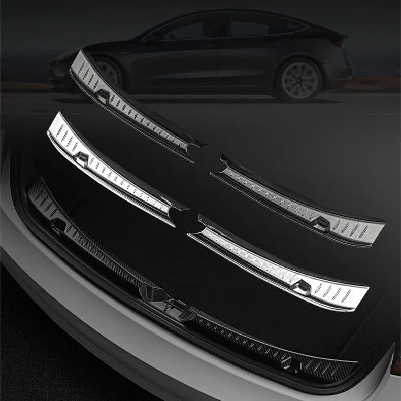 Anti-Scratch Rear Bumper Protector for Tesla Model 3 2017-2023