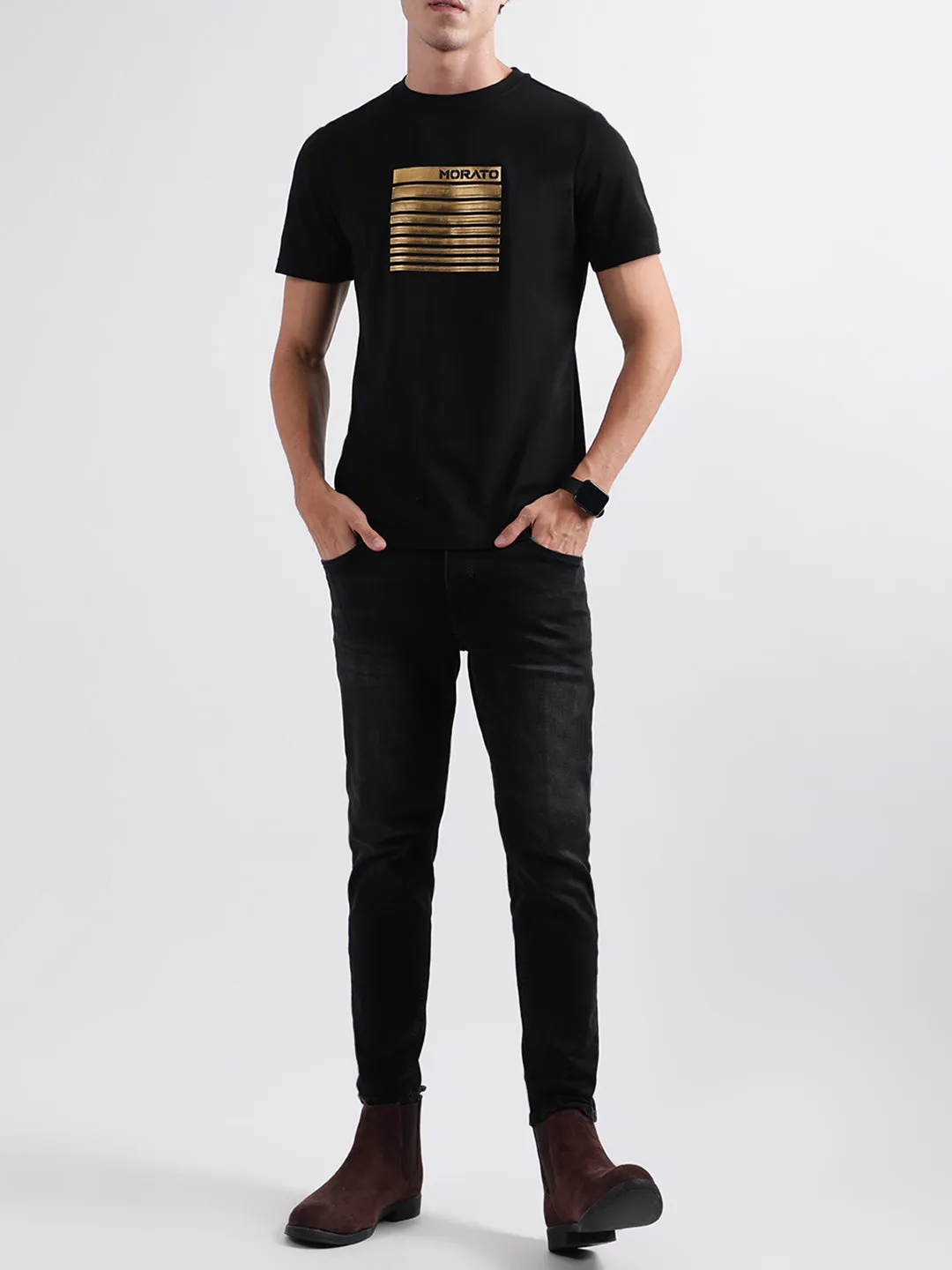 Antony Morato Black Regular Fit T-Shirt