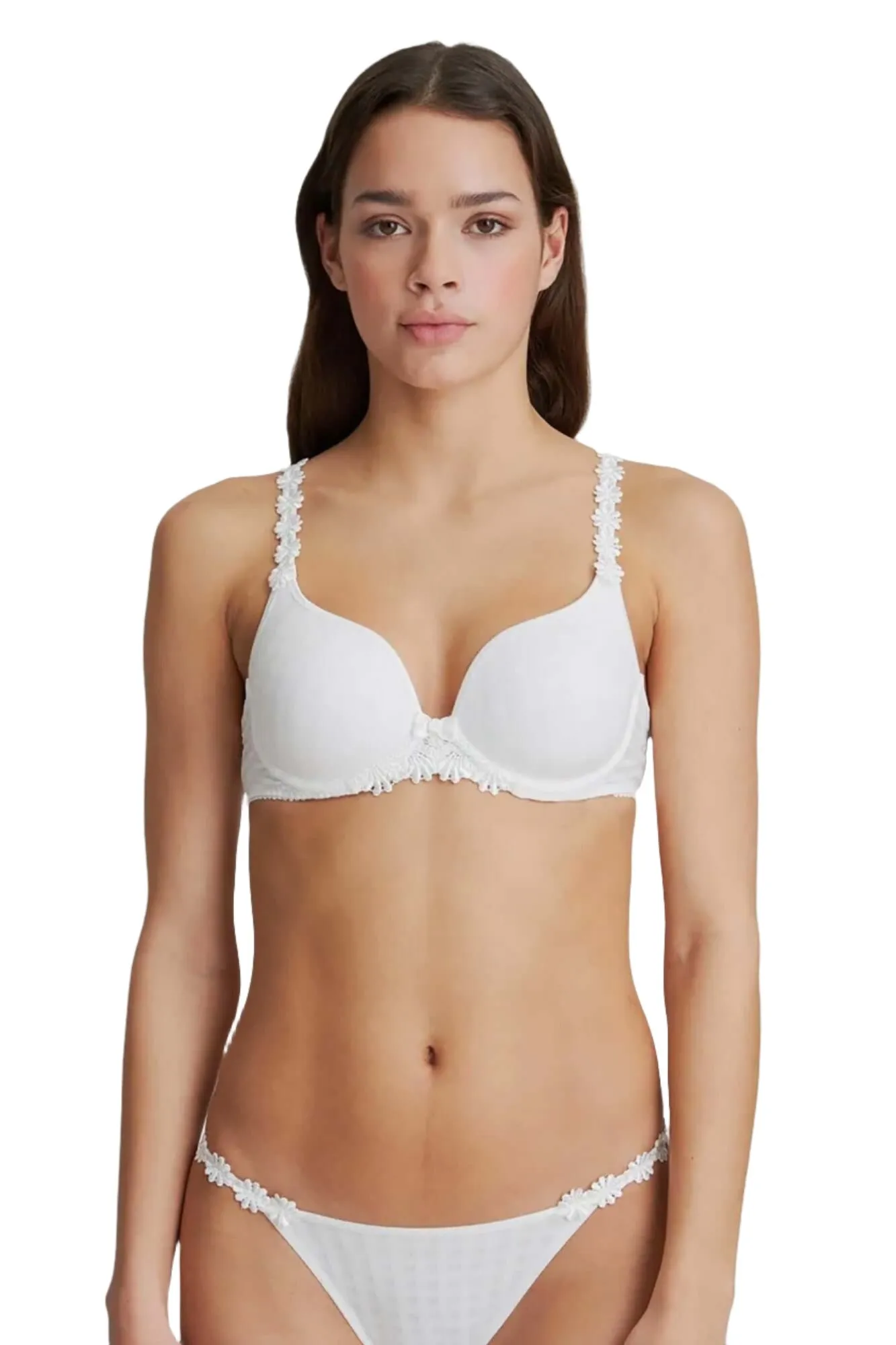 Avero Heart Shaped Bra in White