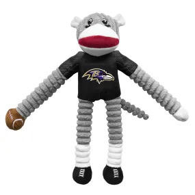 Baltimore Ravens Team Sock Monkey Pet Toy