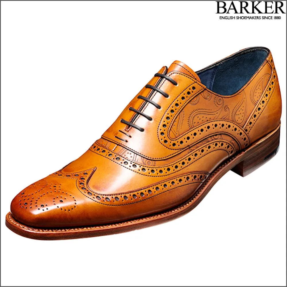 Barker McClean Cedar Calf/Paisley  