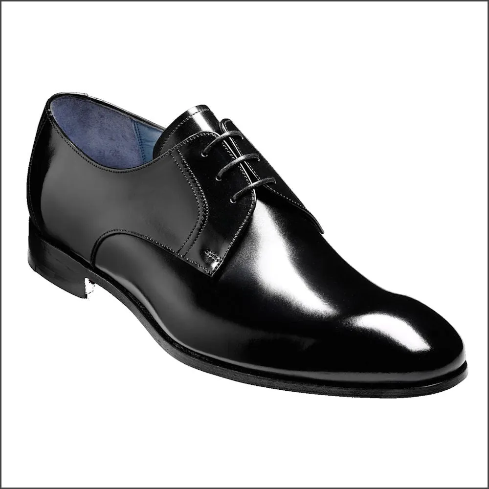 Barker Rutherford Black Cobbler Derby Shoe^