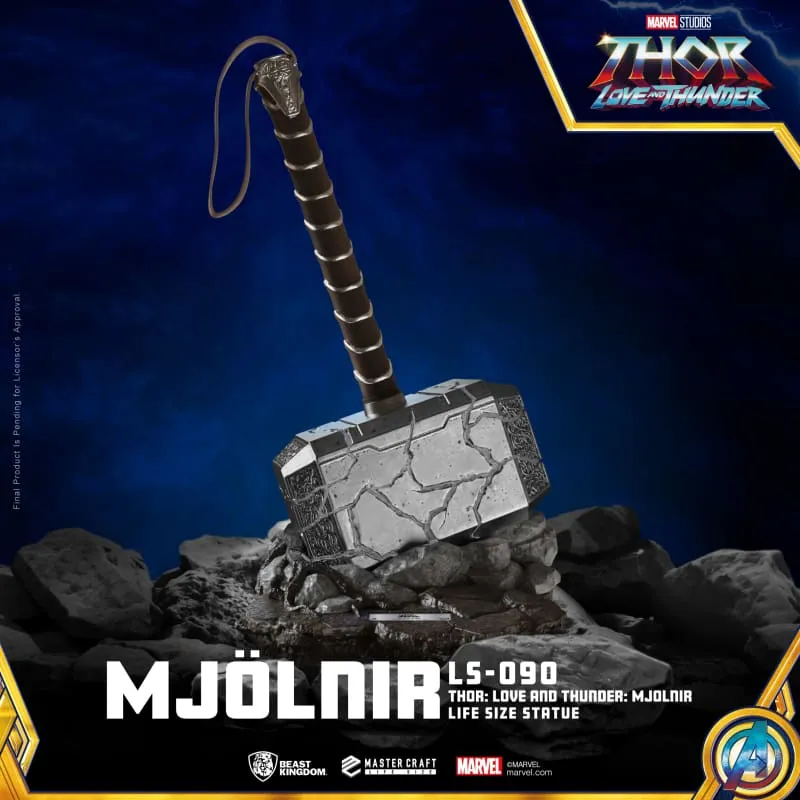 Beast Kingdom LS-090 Marvel Thor : Love and Thunder Mjolnir Life Size Statue