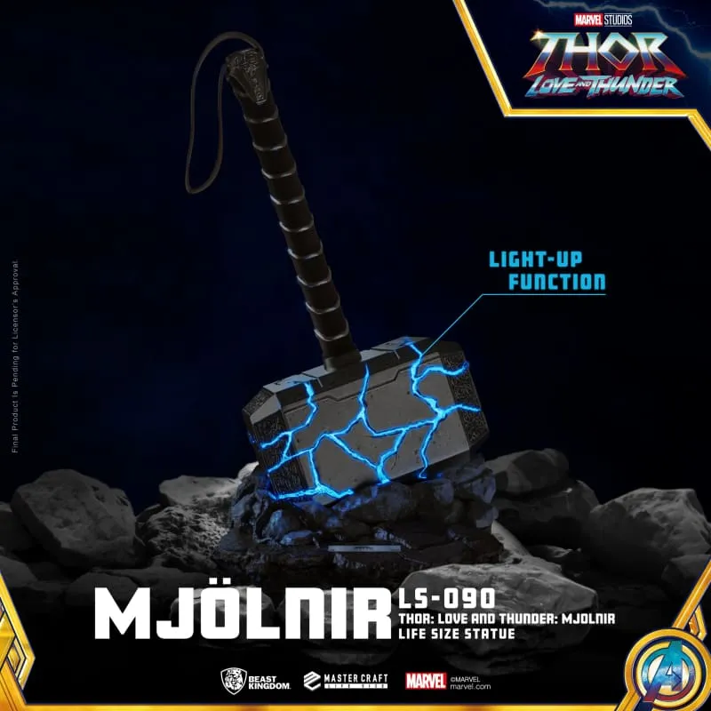 Beast Kingdom LS-090 Marvel Thor : Love and Thunder Mjolnir Life Size Statue