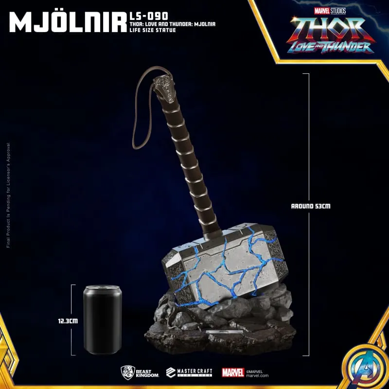 Beast Kingdom LS-090 Marvel Thor : Love and Thunder Mjolnir Life Size Statue