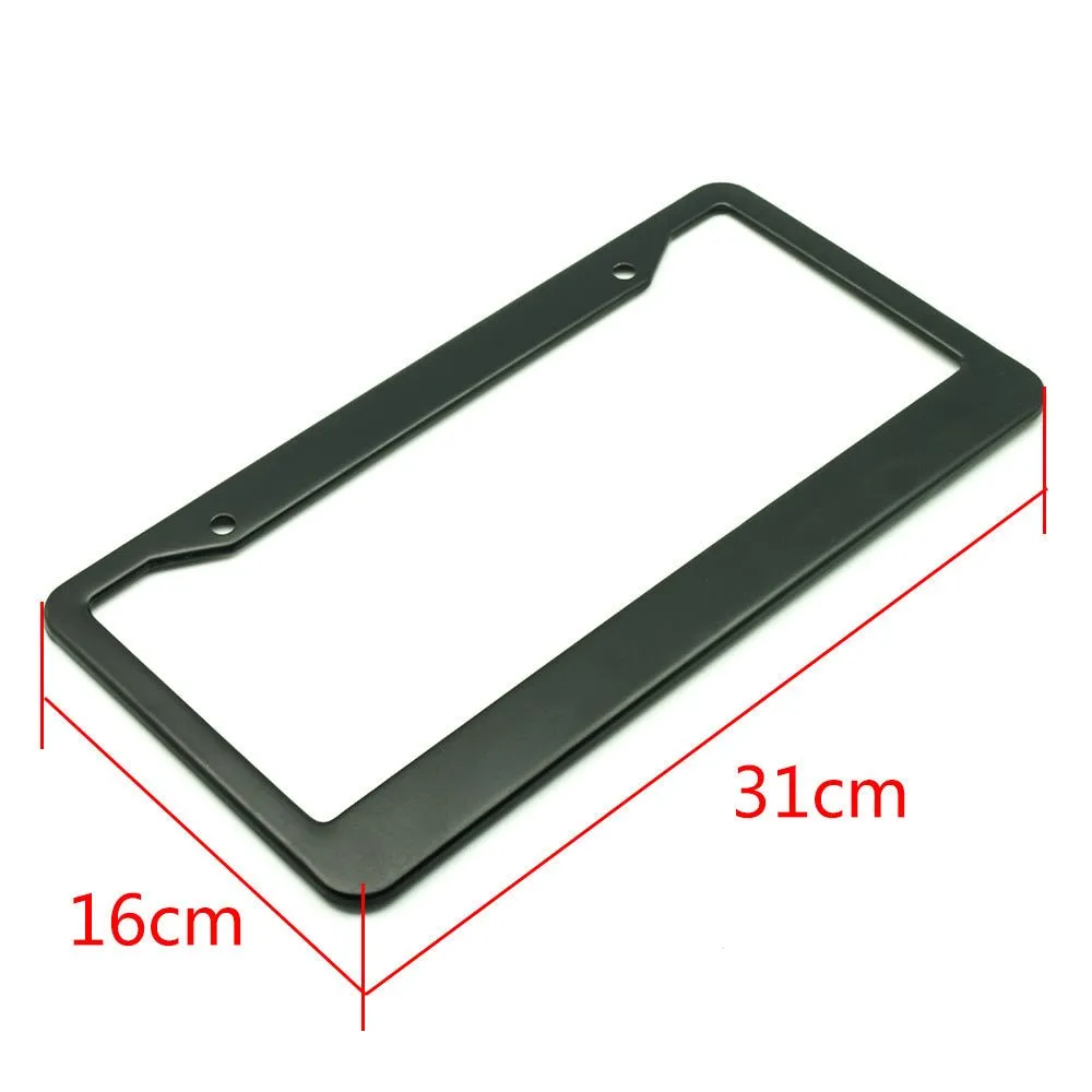 Black License Plate Frame for Tesla (2pcs)