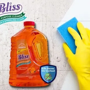 Bliss All Purpose Cleaner (Cherry Blossom) 1 Gallon -The Cherry Blossom fragrance leaves an irresistible scent your family and guests will notice. It comes in a convenient, easy-pour bottle and is easy to use - 76950318952