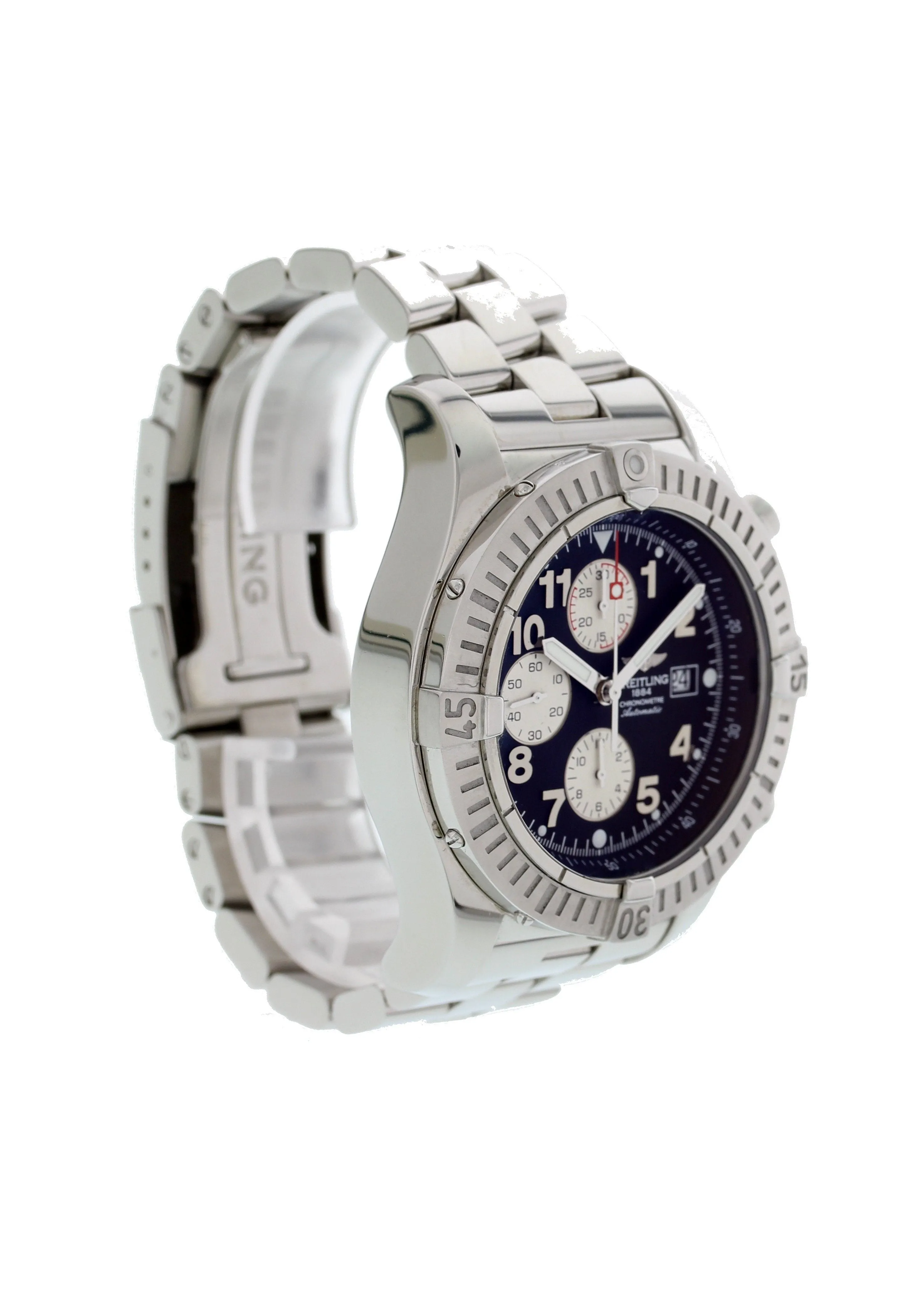 Breitling Super Avenger Chronograph SS A13370 Mens Watch