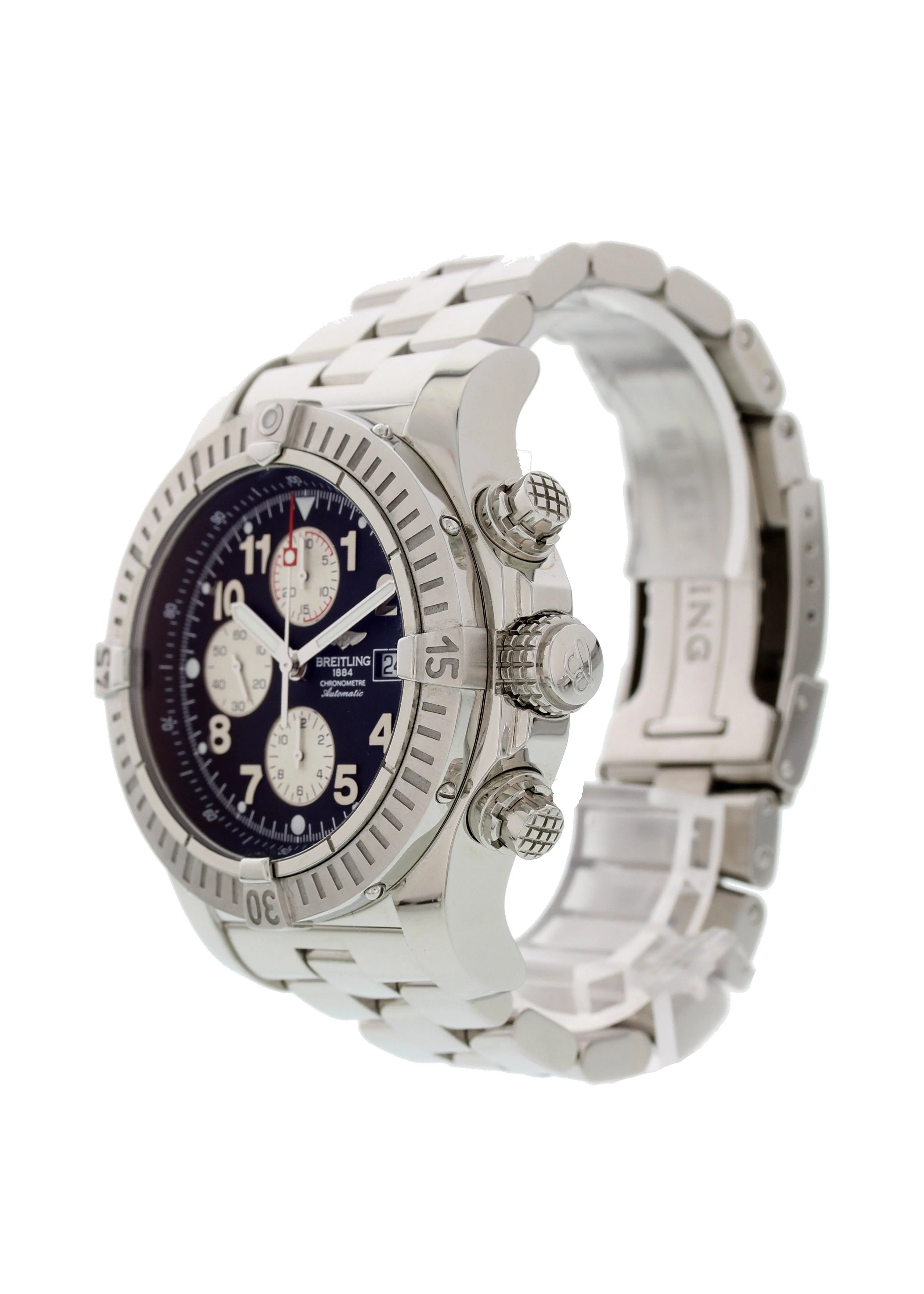 Breitling Super Avenger Chronograph SS A13370 Mens Watch