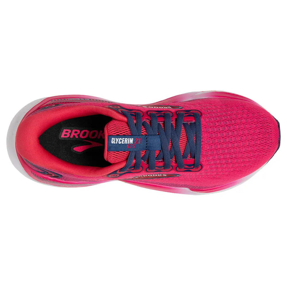 Brooks Glycerin GTS 21 (Womens) - Raspberry/Estate Blue