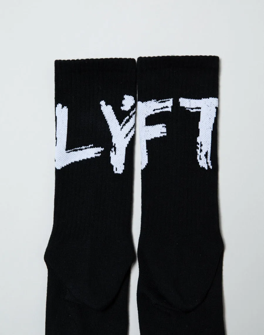 Brush Logo Socks - Black