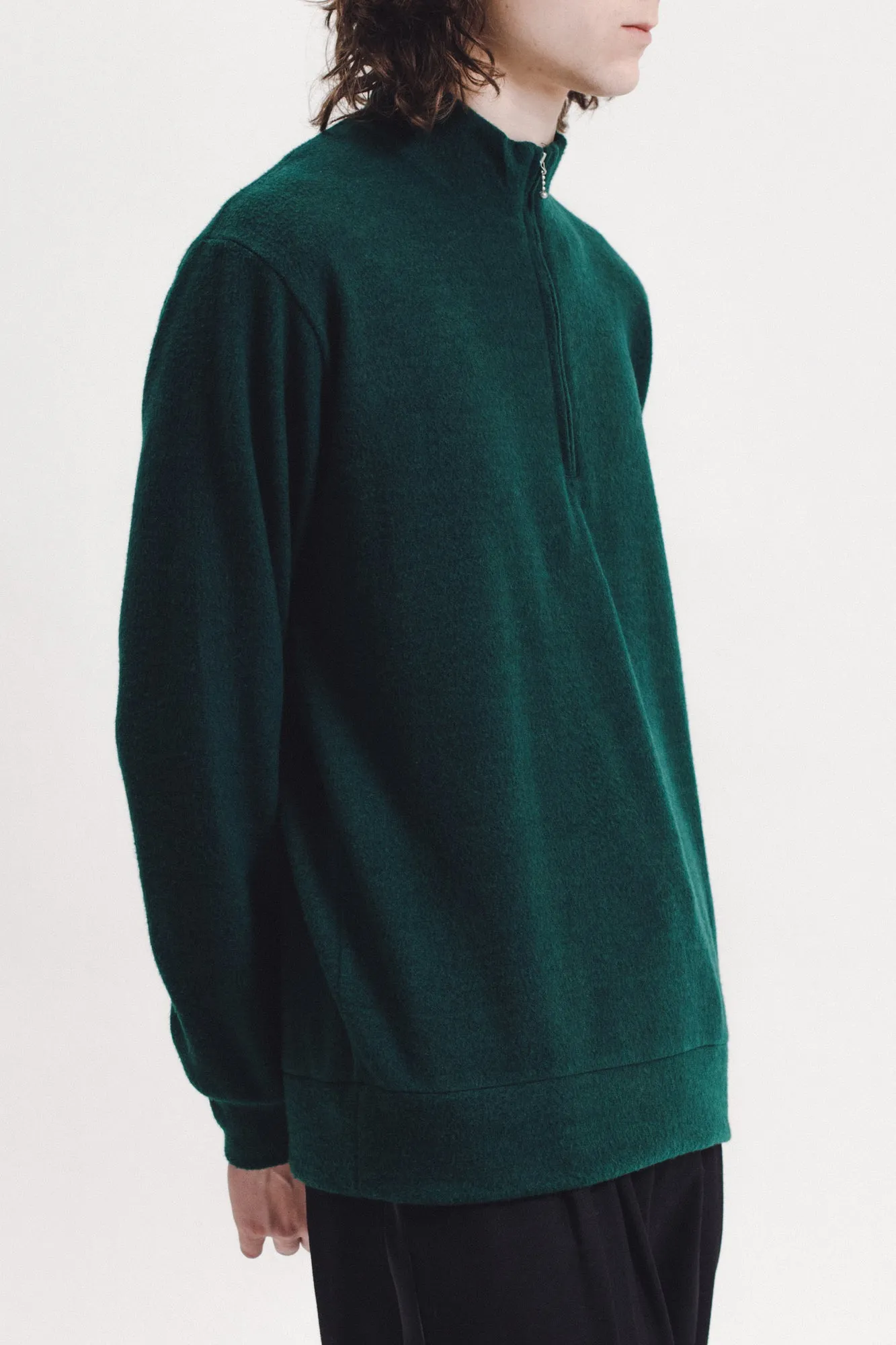 Brush Mock Neck - Pine