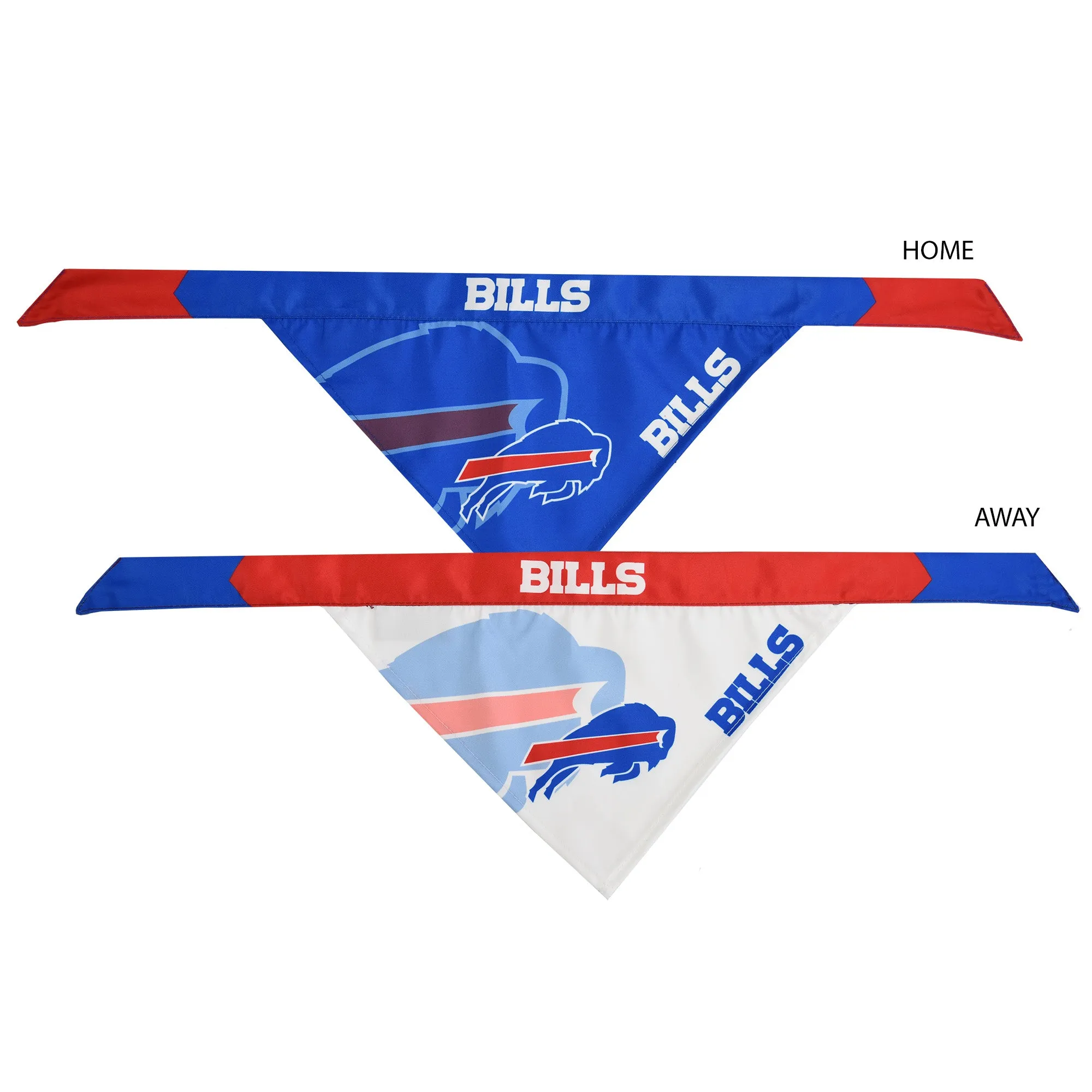 Buffalo Bills Home and Away Pet Bandana Set