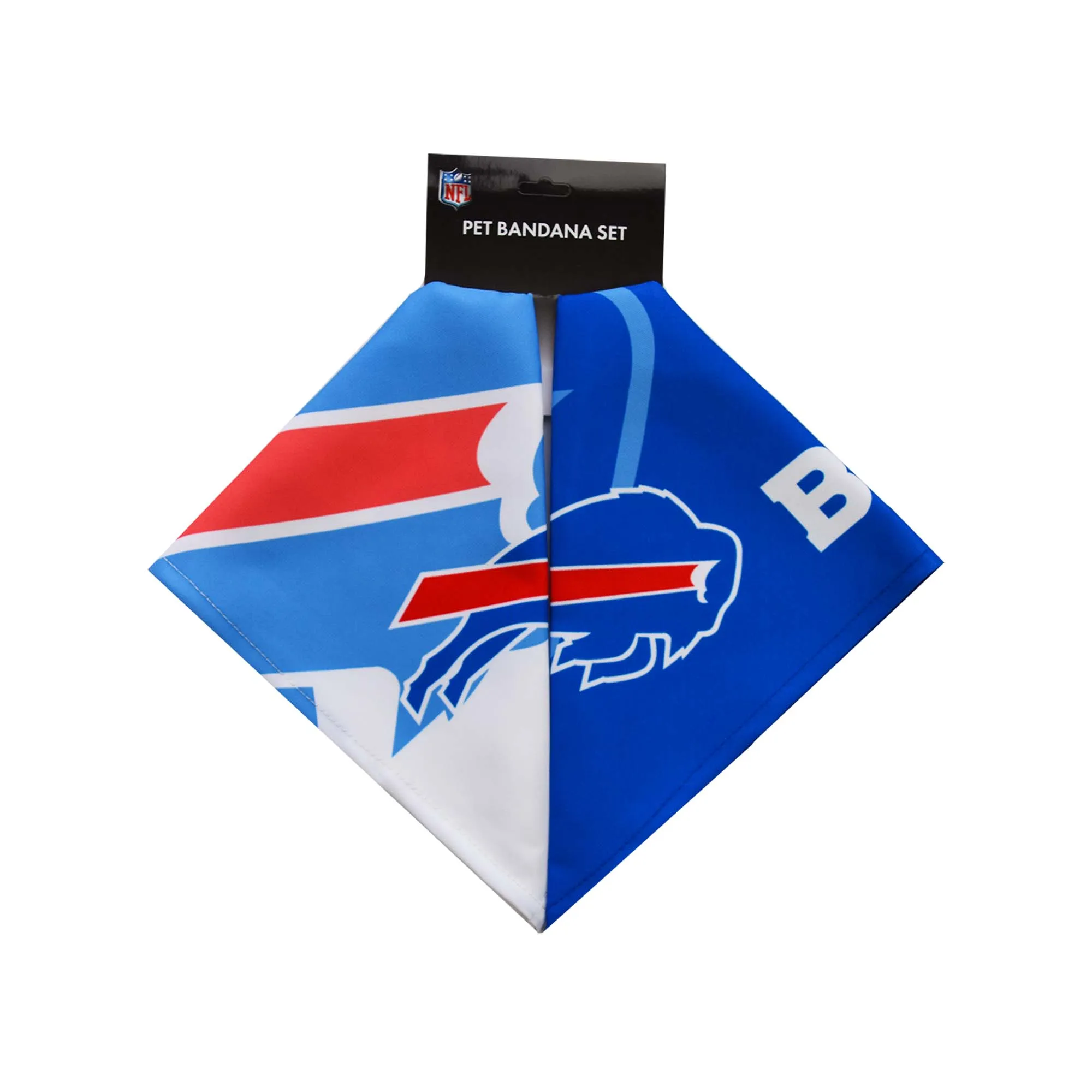 Buffalo Bills Home and Away Pet Bandana Set