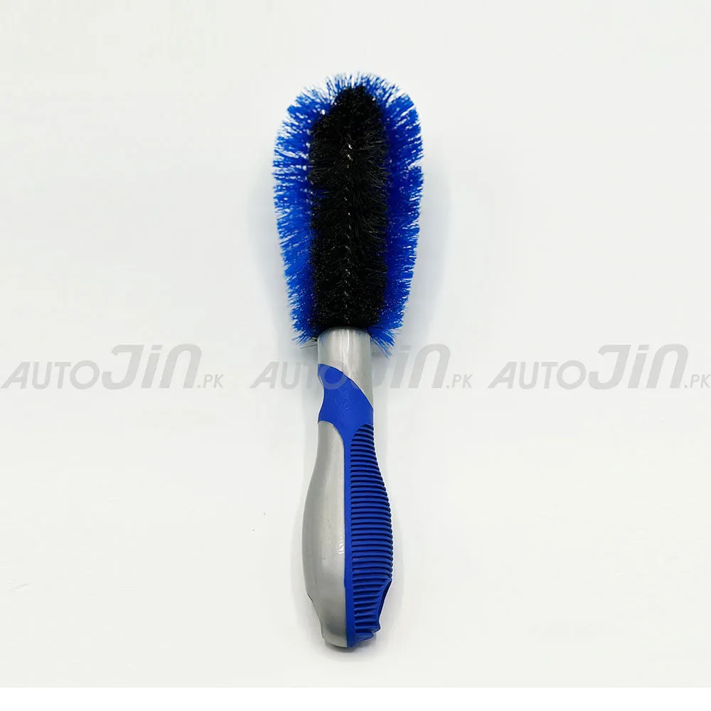 Car Rim Brush Double Side Blue