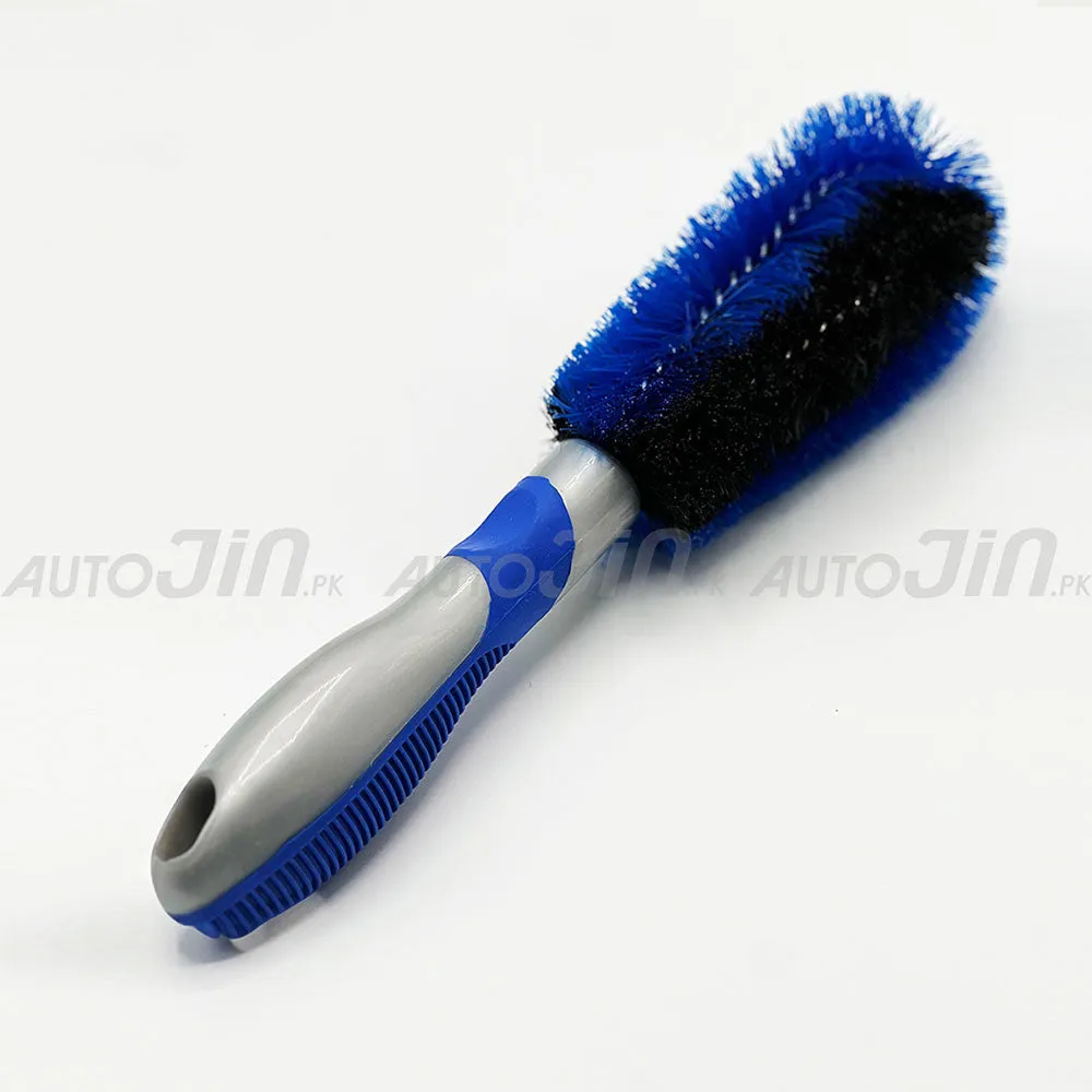 Car Rim Brush Double Side Blue