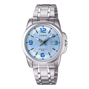 Casio Enticer Ice Blue Dial Ladies Watch | LTP-1314D-2AVDF