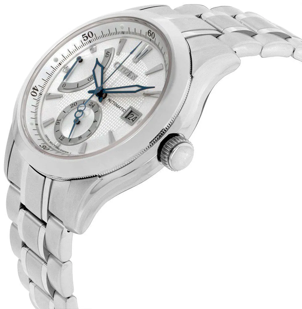 Citizen Signature Automatic Grand Classic Stainless Steel Silver Dial Date Mens Watch NB3010-52A