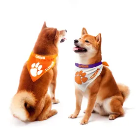 Clemson University Home and Away Pet Bandana Set