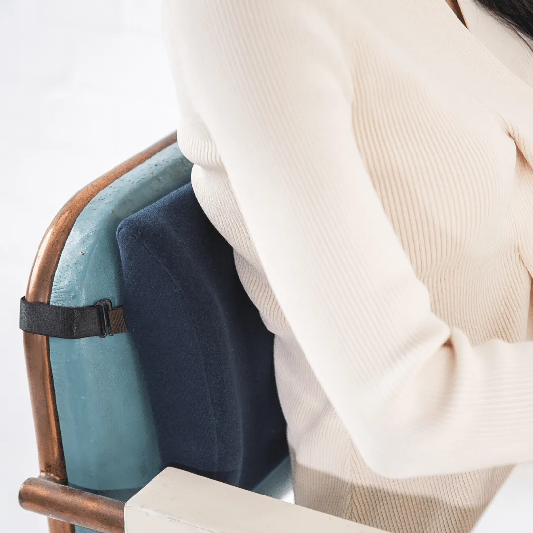 Compact Office Backrest - Adjustable Strap