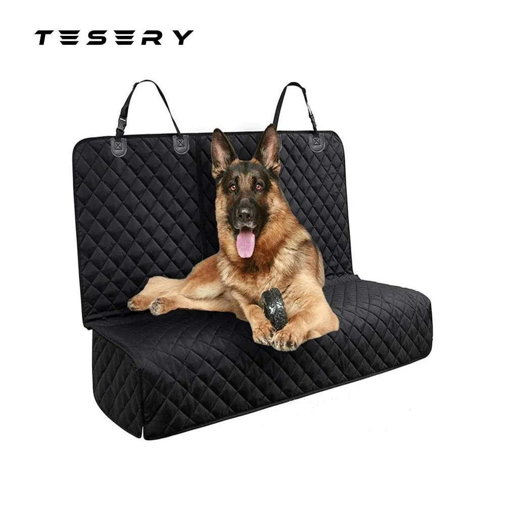 Dog Seat Cover With Double Zipper for Model 3/Y/S/X/Cybertruck