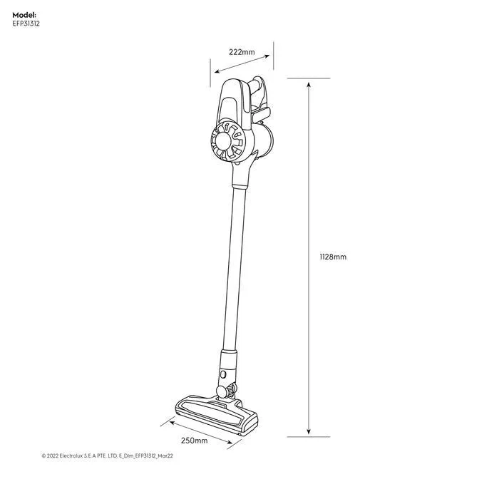 Electrolux EFP31312 Vacuum Cleaner 21.6V