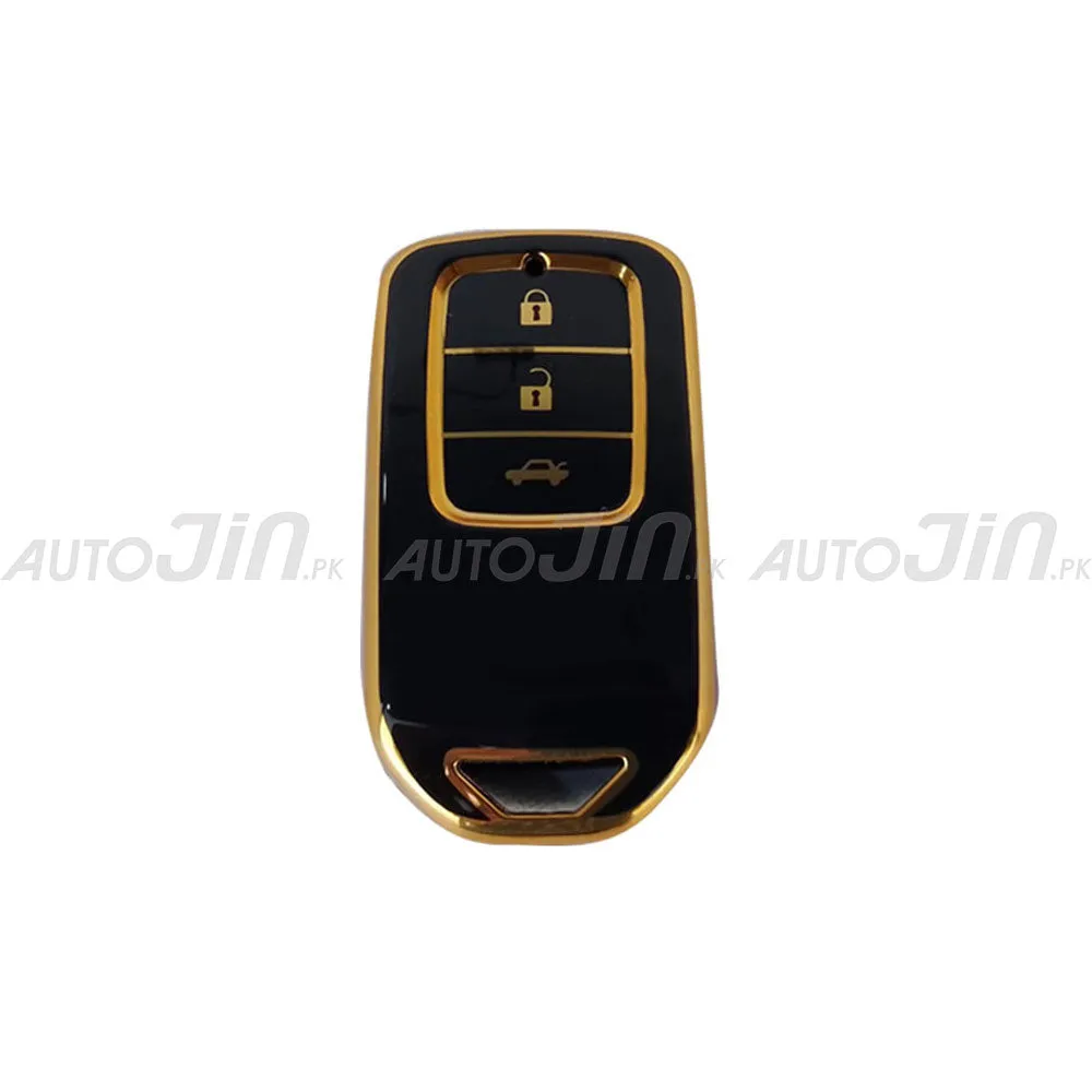 Exclusive Gold-Line Honda Civic 2016-21  TPU Key Cover