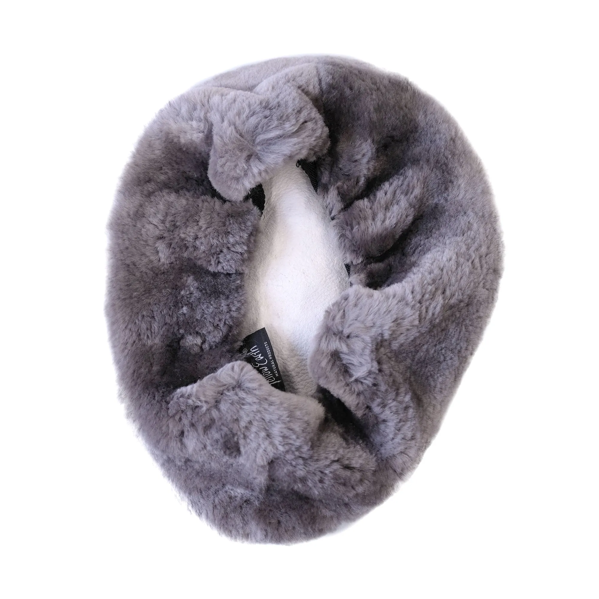 Flint Grey Bicycle Seat Cover - Made From 100% Genuine Australian Merino Sheepskin