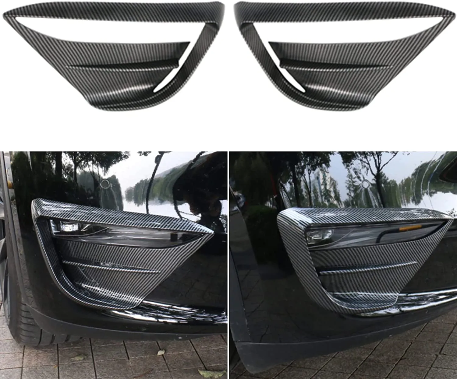 Front Fog Lamp Cover suitable for Tesla Model Y 2020-2024