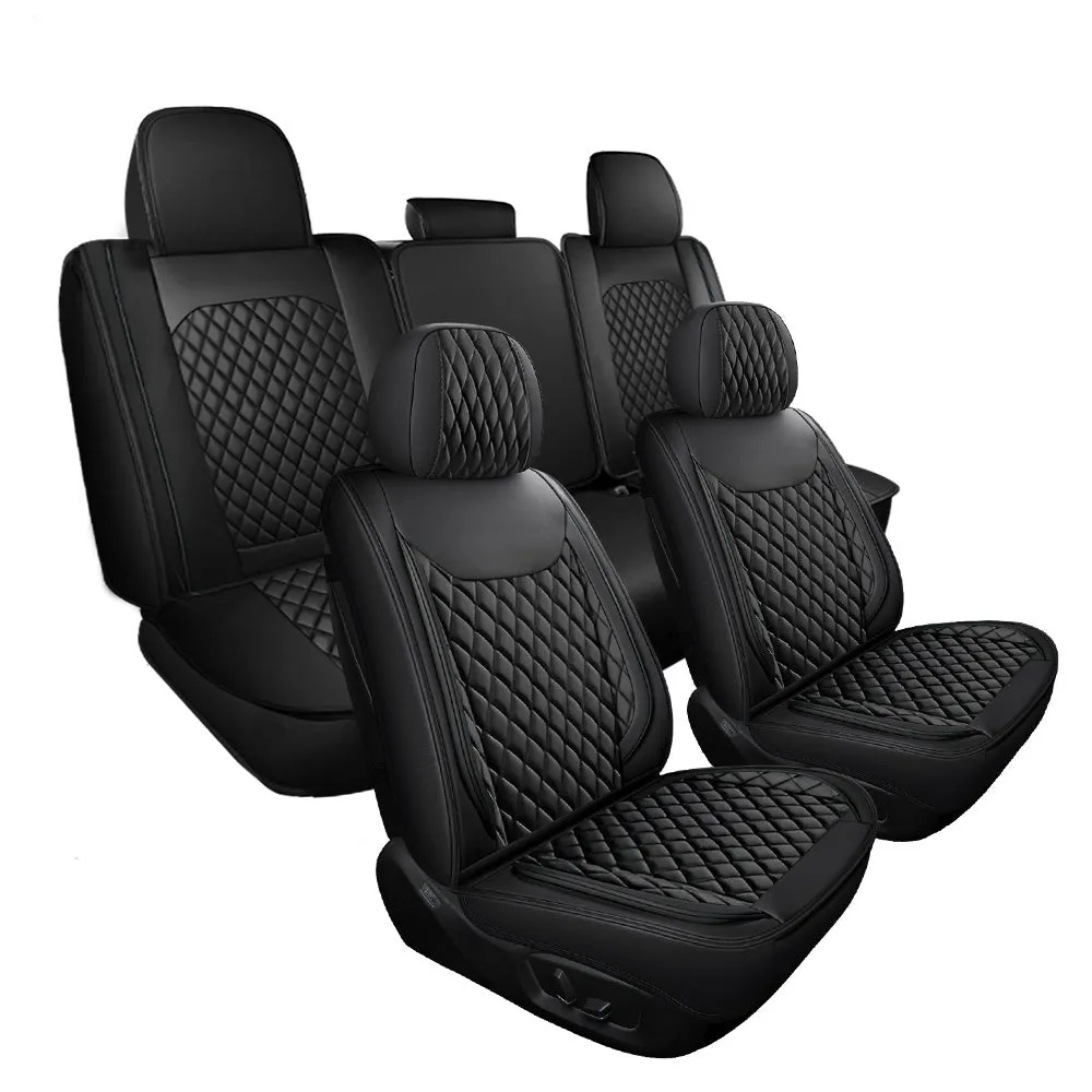 Full Set Leather Car Seat Covers 5 Pieces, Fits for 09-22 RAM 1500 and 10-22 RAM 2500 3500