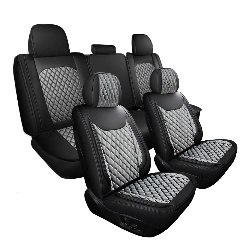 Full Set Leather Car Seat Covers 5 Pieces, Fits for 09-22 RAM 1500 and 10-22 RAM 2500 3500