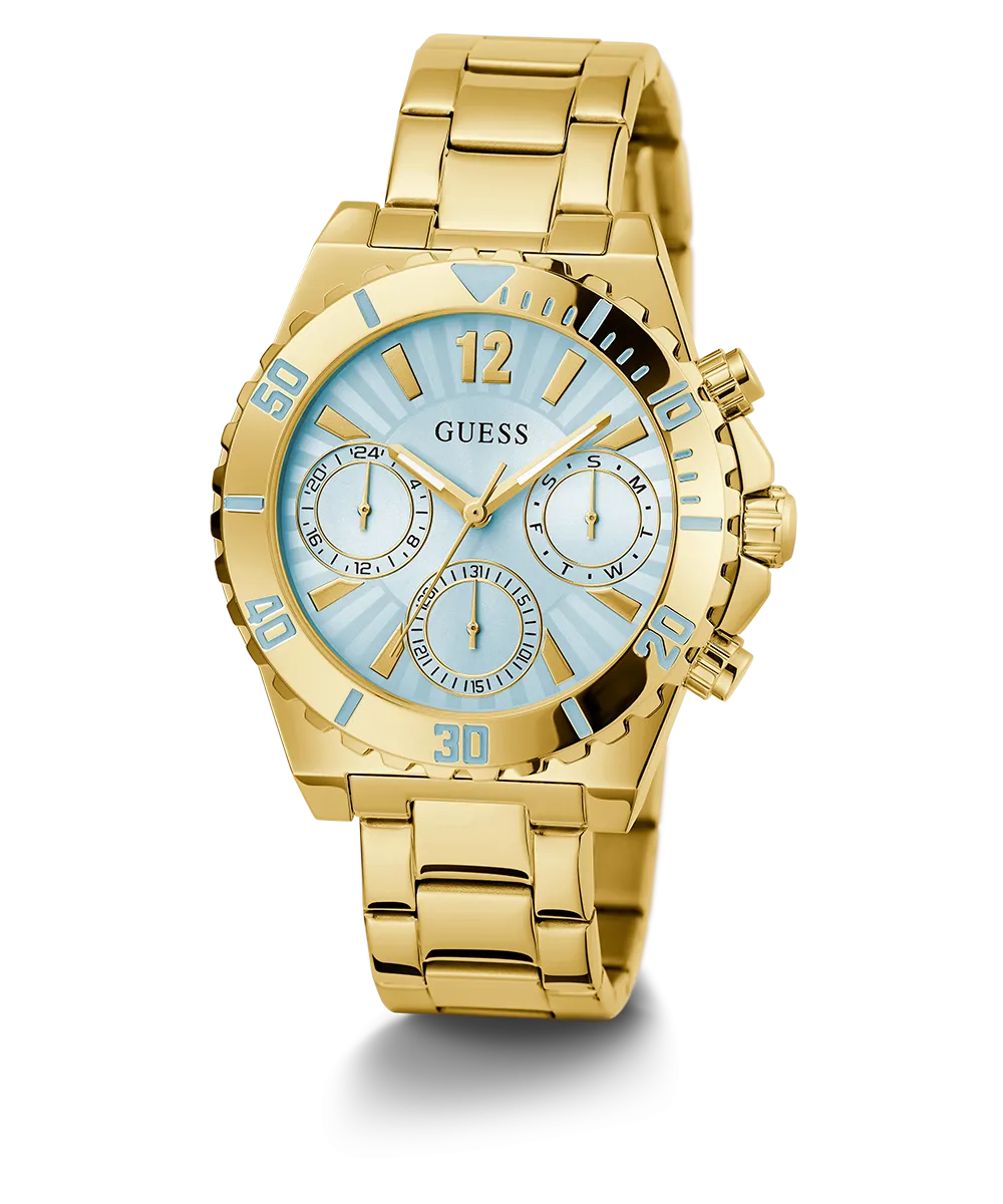 GUESS Ladies Gold Tone Multi-function Watch