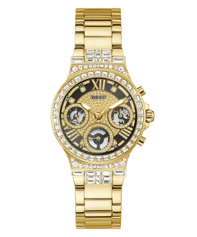 GUESS Ladies Gold Tone Multi-function Watch