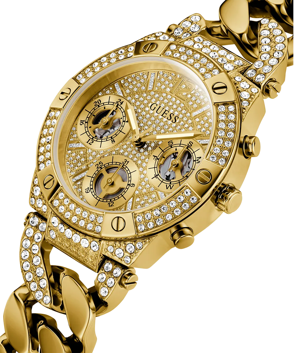 GUESS Ladies Gold Tone Multi-function Watch