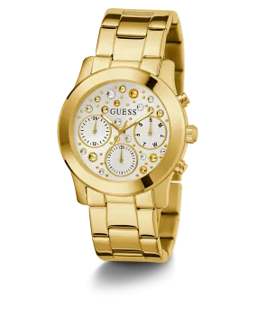 GUESS Ladies Gold Tone Multi-function Watch